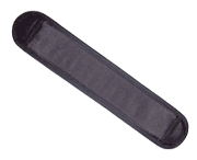 z100050<br />Padding for lower back 8x35 cm, black<br />Normal length for the <span class=sub7>|| waist from 35 cm ||</span> as measured<br />High quality, no wrinkling, for 50 mm webbing<br />Best suited for the lumbar area.<br />Material: anti-slip underside<br />11.00 €<br /><br />