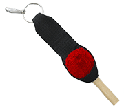 z001027<br />Drumstick holder »cool«<br />Simply to fix with hook at the side ring of the MAX belt system or on the hip belt of the system with the loop or on other straps.<br />Material: sturdy material, steel<br />9.50 €<br /><br />